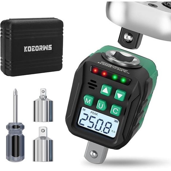 Digital Torque Adapter with Data Storage and Presets