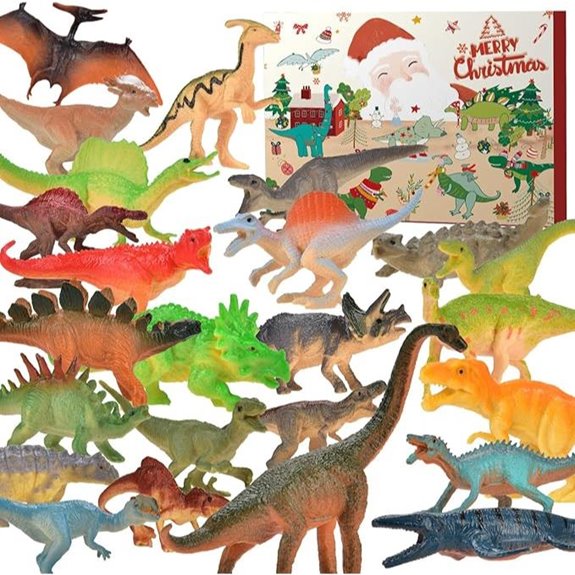 Dinosaur Advent Calendar for Kids 24 Days Christmas Gift