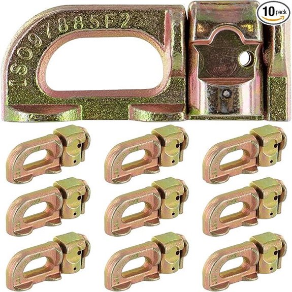 US Cargo Control L Track Double Stud Fitting (10 Pack)