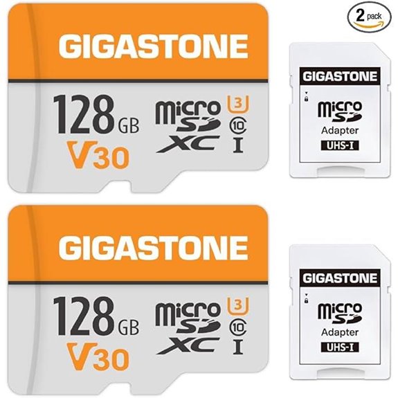 GIGASTONE 128GB Micro SD Card 2-Pack