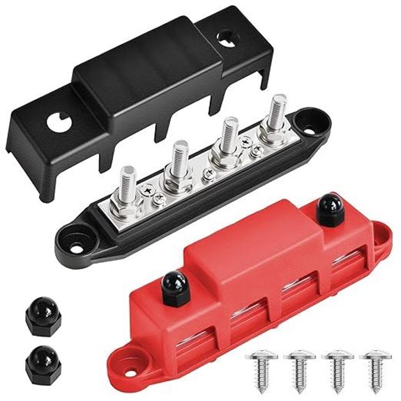 Bus Bar 250A 12V Power Distribution Block (2 Pack)