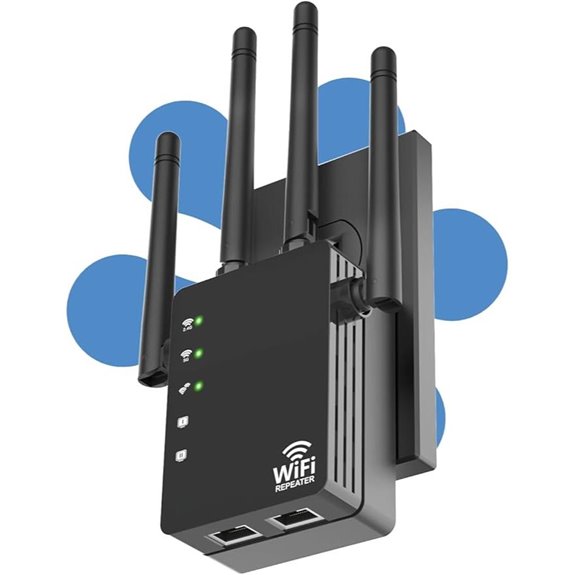 WiFi Extender Signal Booster Dual Band 1200Mbps