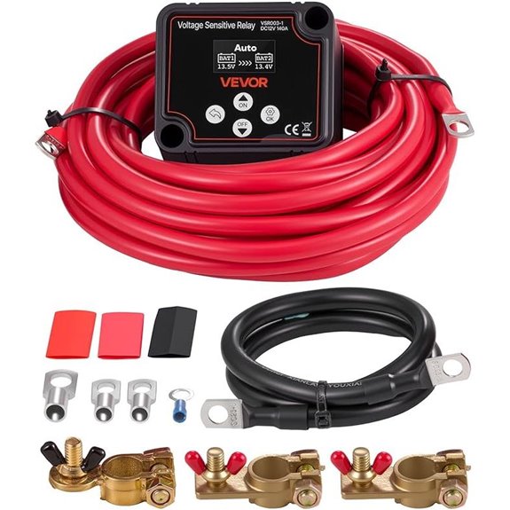 VEVOR Dual Battery Isolator Kit with LCD Screen