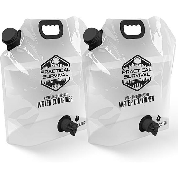 dual collapsible water containers