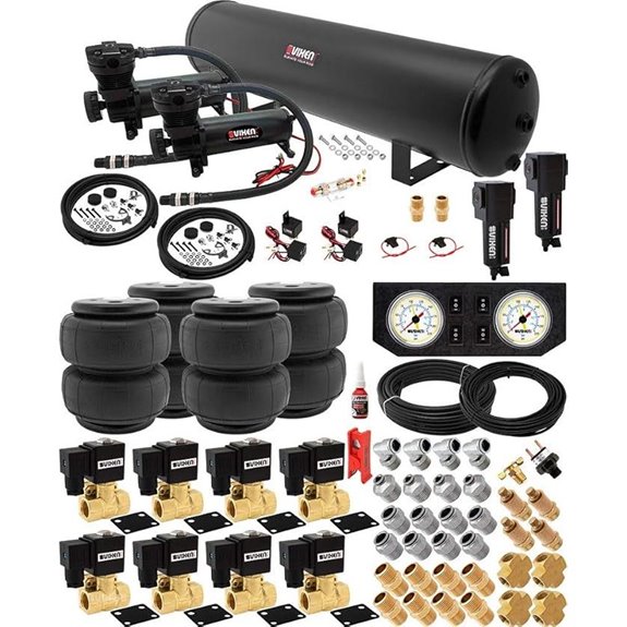 Vixen Air Suspension Kit with Dual Compressors