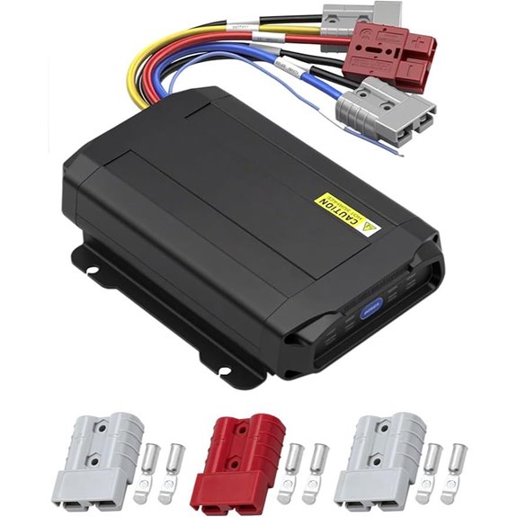 12V 25A Dual Input DC-DC Battery Charger with MPPT