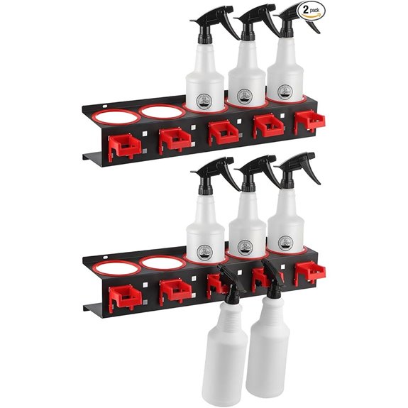 MOLIGOU Wall-Mount Spray Bottle Organizer (2 Pack)