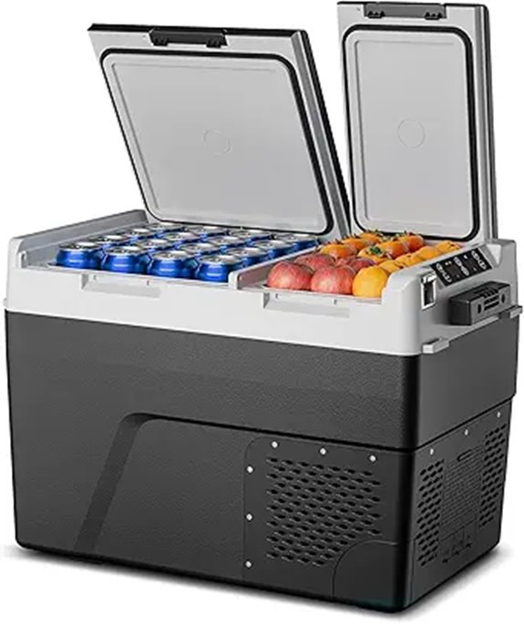 12V Dual Zone Portable Car Refrigerator (50QT)