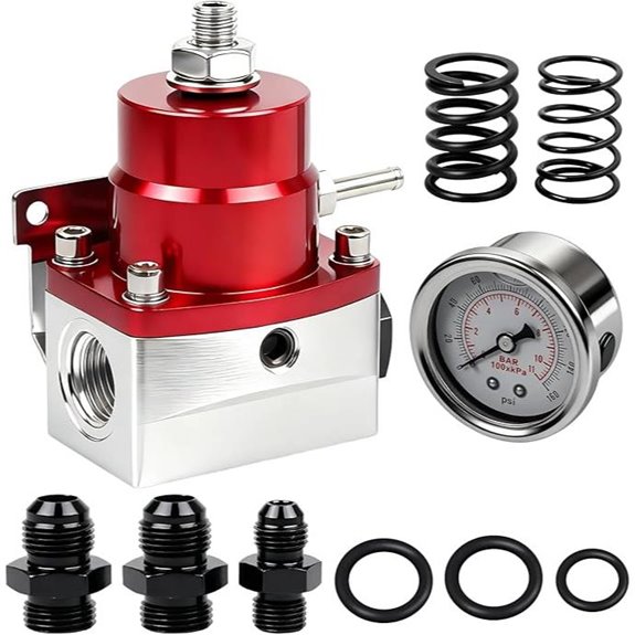 YESHMA EFI Fuel Pressure Regulator Kit with Gauge