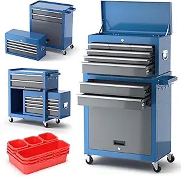8-Drawer Rolling Tool Chest with Accessories