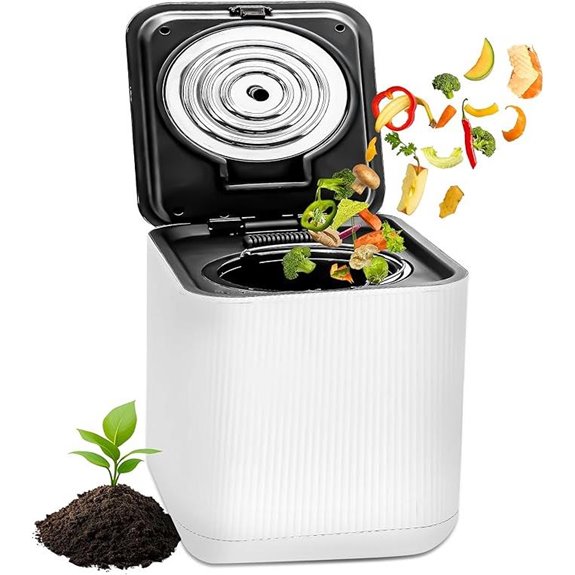 NutriChef Electric Food Compost Bin with Auto Clean