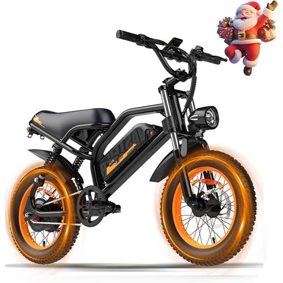 Electric Fat Tire E-Bike for Teens and Adults