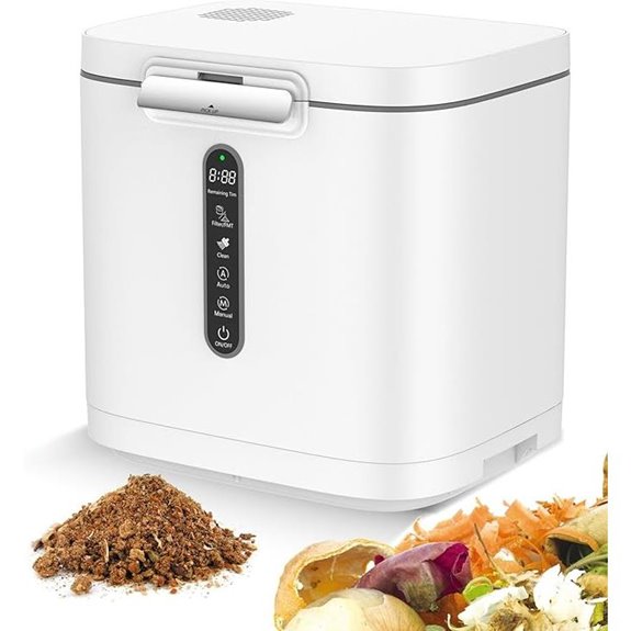 4L Electric Kitchen Composter Odorless Auto-Cleaning Indoor Food Waste