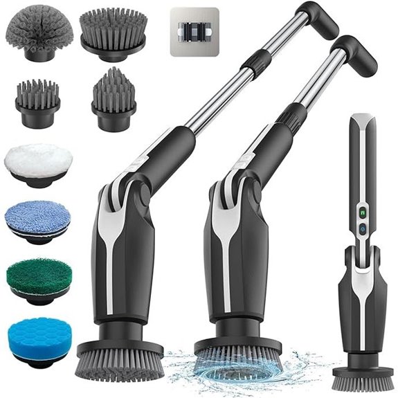Leebein Electric Spin Scrubber with 8 Brush Heads