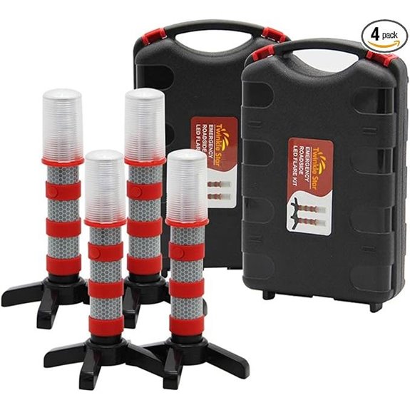 Twinkle Star Emergency Roadside Flares Kit (Set of 4)