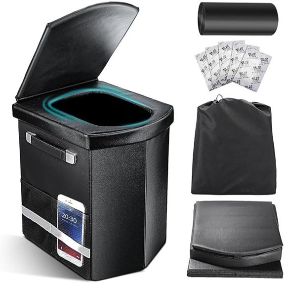 Upgraded XL Portable Toilet for Camping and Travel