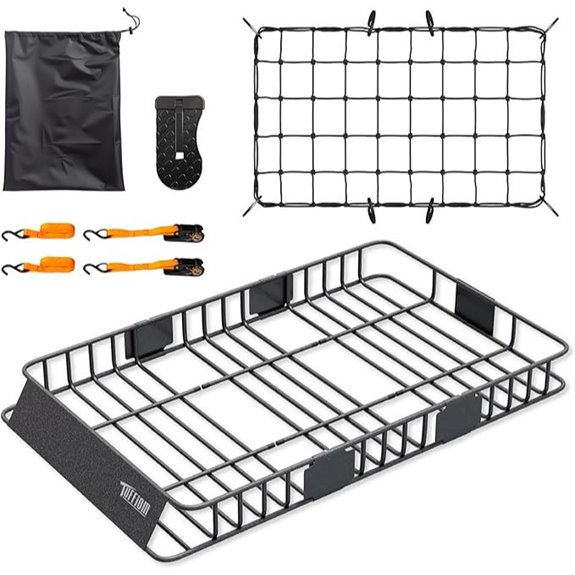 TUFFIOM Extendable Roof Cargo Carrier with Straps