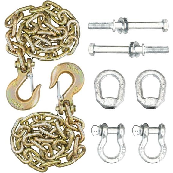 Fifth Wheel Trailer Safety Towing Chain Kit