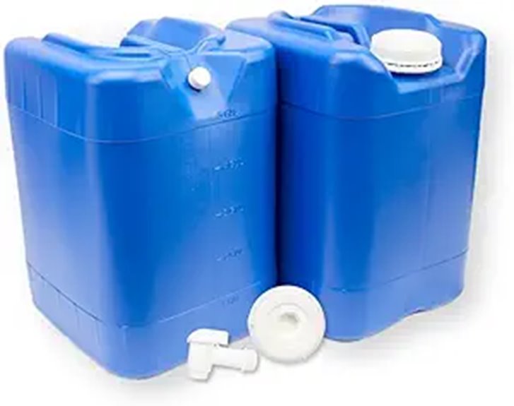 5-Gallon Stackable Water Containers with Spigot