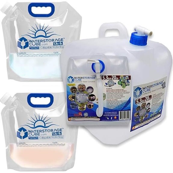 flexible water storage container