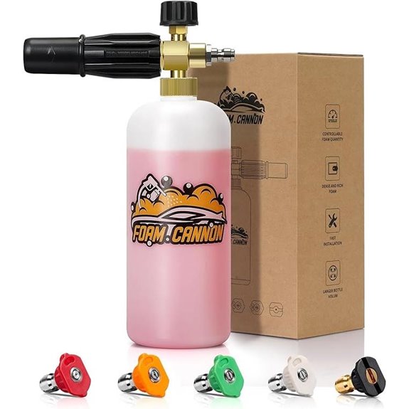 Foam Cannon Kit with Nozzle Tips and Quick Connector