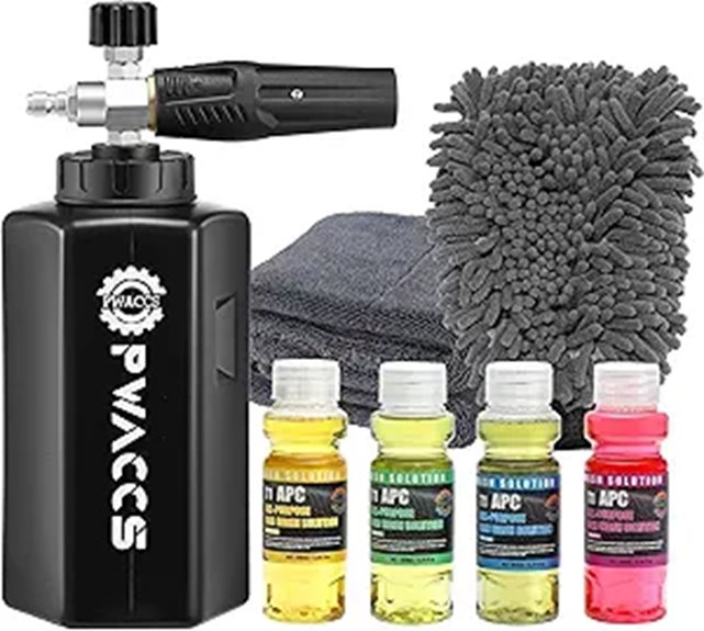 PWACCS Foam Cannon Pressure Washer Car Wash Kit