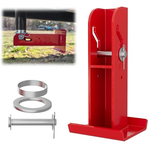 Trailer Tongue Fold-Up Jack Foot Plate 2000 lbs Capacity