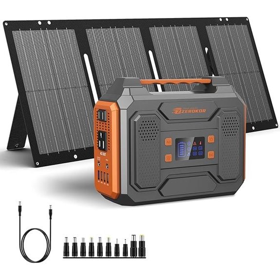 Portable Solar Generator with Foldable Solar Panel