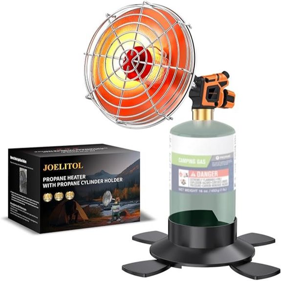 Portable Propane Heater with Foldable Stand for Camping