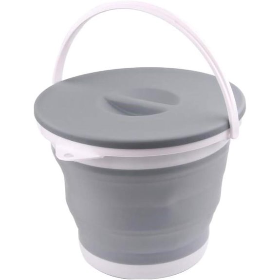 foldable water bucket with lid
