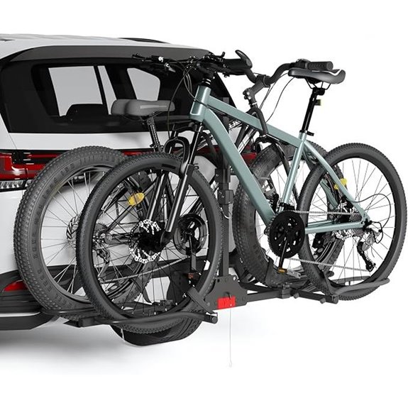 Hitch Bike Rack 2-Bike Folding Fits E-Bikes