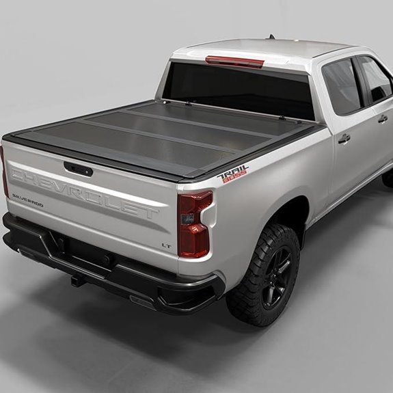 Low Profile Folding Truck Bed Tonneau Cover for Silverado
