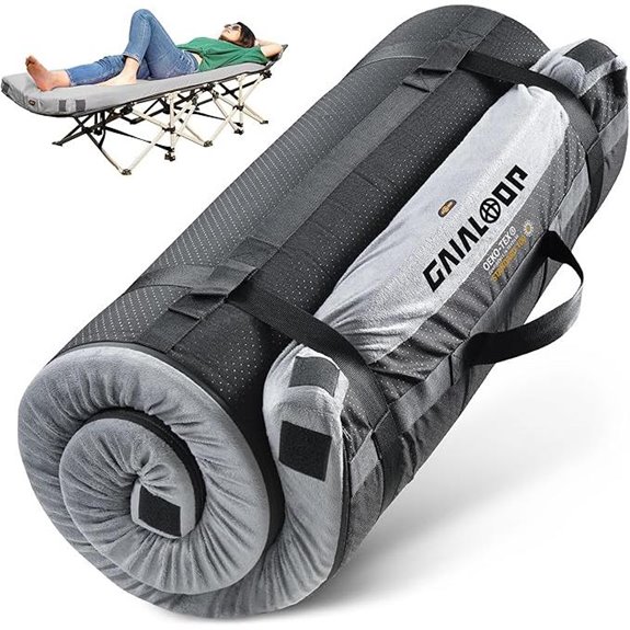 4-Inch Memory Foam Camping Mattress Roll-up Bed