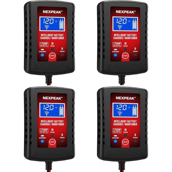 4-Pack 1.75-Amp Car Battery Charger & Maintainer