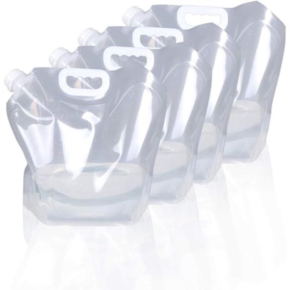 four pack collapsible water containers