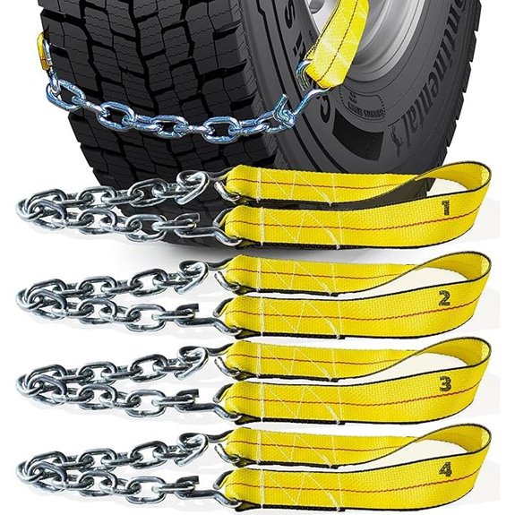 four pack snow chains