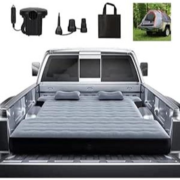 Camping Truck Bed Air Mattress for Full-Size Short Beds