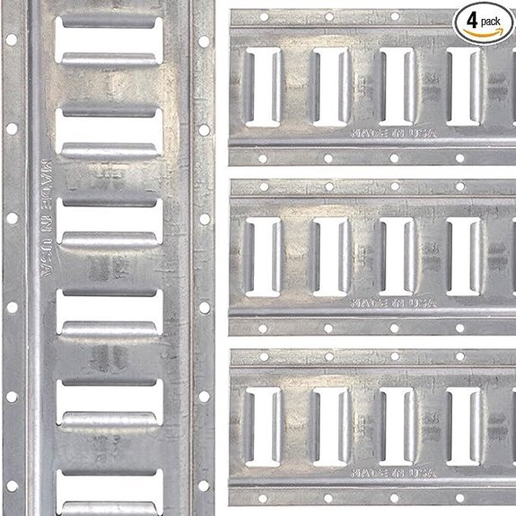 US Cargo Control Galvanized E-Track Rails (4 Pack)