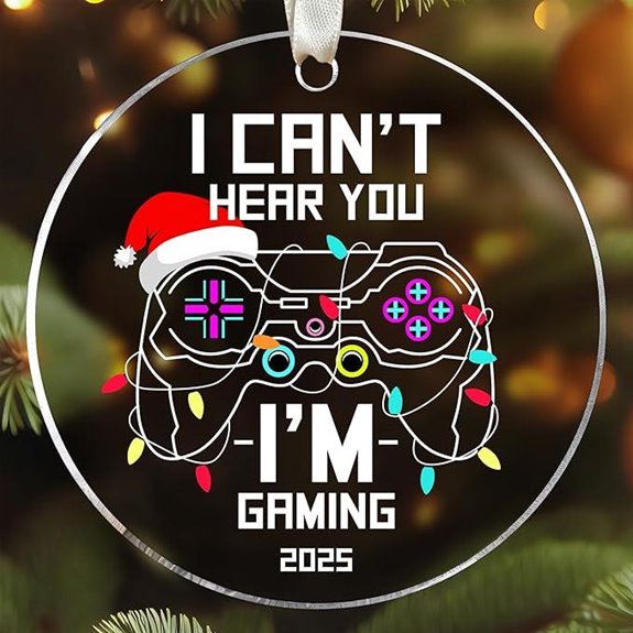 Gamer Video Game Christmas Ornament (Acrylic 2025)