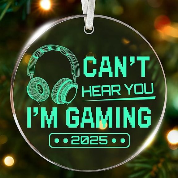 Gaming Ornaments for Christmas Tree Gamer Theme Gift