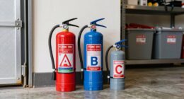 garage fire extinguisher classes
