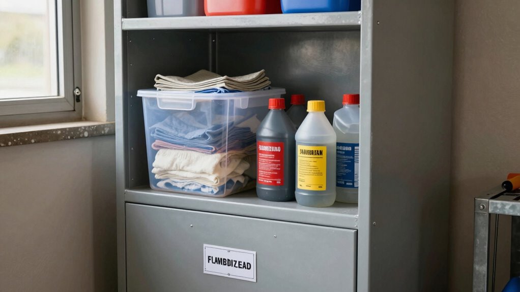 garage flammable material storage