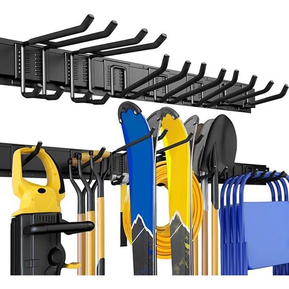 Garage Wall Organizer with Hooks and Storage System