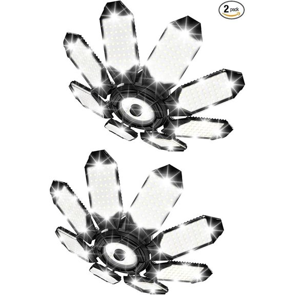 TANBABY 260W LED Garage Lights 2 Pack