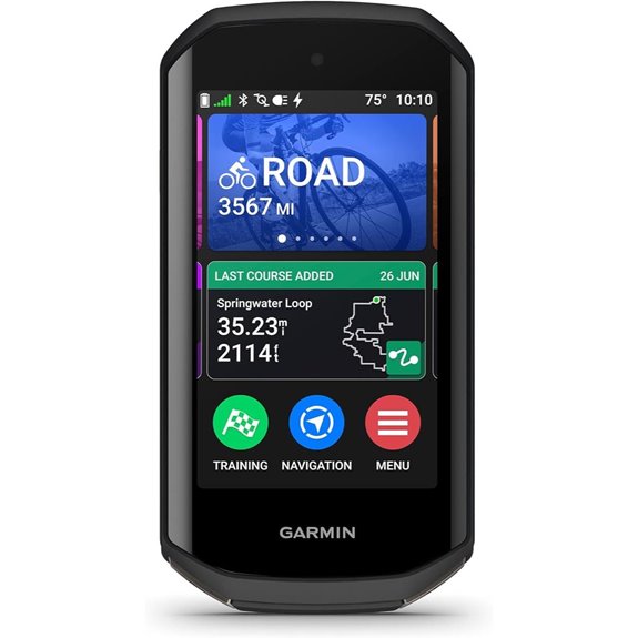 garmin 1050 touchscreen cycling