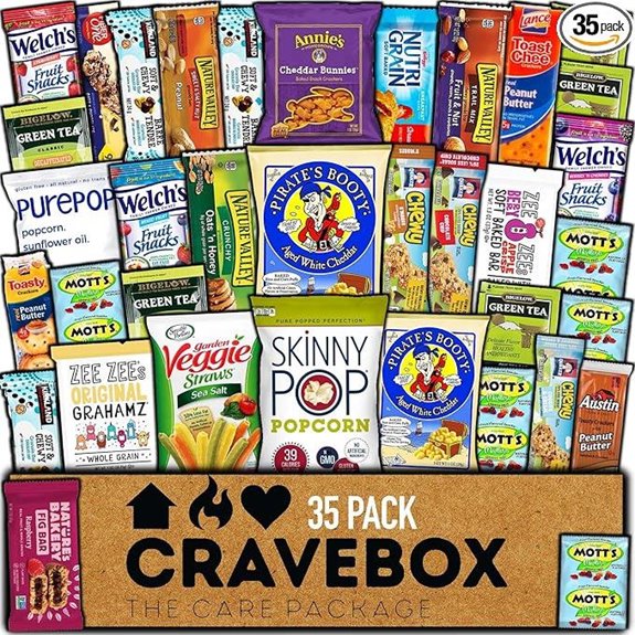 CraveBox Healthy Snack Box (35 Count) Gift Pack