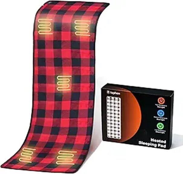 Tuphen Heated Sleeping Bag Pad with Adjustable Heat