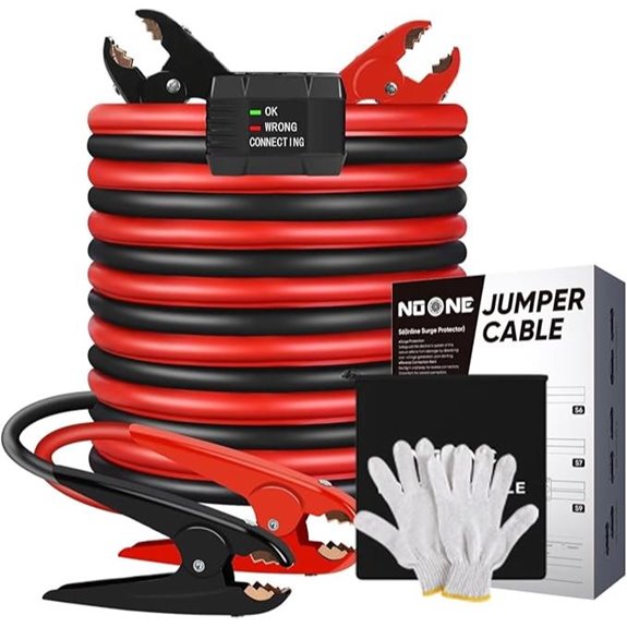 NOONE Heavy Duty Jumper Cables 20Ft 800Amp