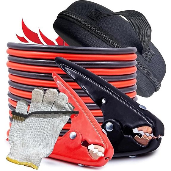 Heavy Duty 0 Gauge 20 Ft Battery Jumper Cable