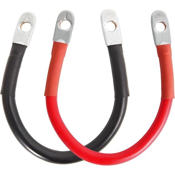 TOPDC 2 AWG Battery Cable Set with Ring Terminals